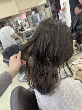 ゼスト 吉祥寺店(ZEST) 【籠倉】ブリーチなしダブルカラー/オリーブグレージュ/吉祥寺