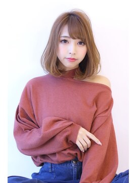 オーロ 池田店(ORO) 20代30代40代50代美髪ピンクブラウン切りっぱなしボブショート