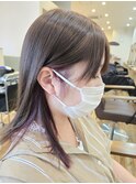 外ハネインナーピンクカラー
