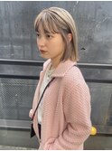 透明感カラー★ダブルカラーミルクティーベージュ.ローライト