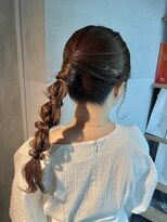 【ポニーテール】結婚式/二次会/同窓会/銀座/有楽町/ヘア