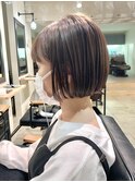 ミニボブ/切りっぱなしボブ/ショートボブ/髪質改善