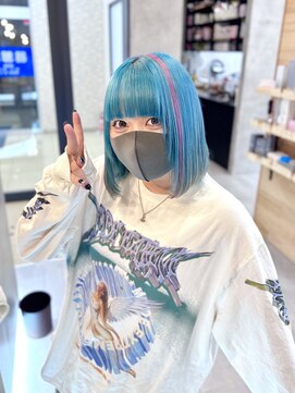 リズム バイ リンクス(Re:ism by Links) ハイトーンカチューシャカラー空色×ピンク
