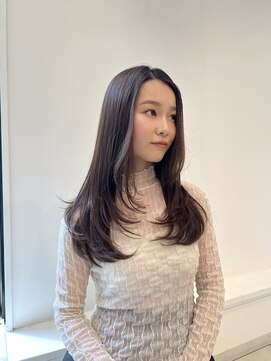 ラボヌールヘアーノーブル 新越谷店(La Bonheur hair noble) 切りっぱなしボブエアリーロング美髪ピンクブラウン