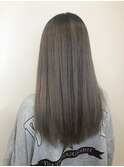 20代30代40代艶感ストレートアッシュグレージュ透明感ロング