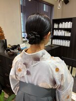 マイ ヘア デザイン 岡崎(MY hair design)&nbsp;編み込みボリューム団子アップ♪ブライダルお呼ばれ二次会
