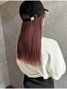 フレームプラス なんば駅前店(FRAME+) ハイトーン　ピンクカラー　母ブリーチ