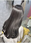 気品ある暗髪グレージュ(*´ω｀*)