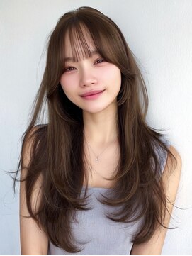 レリーアンテ 大阪梅田(Rely ante) 韓国風ボブ うる艶ミルクティーベージュ