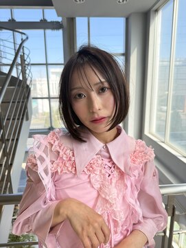 エマビビット 港店(EMA VIVID) うるツヤ王道モテボブ×シースルーバング