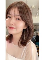 コート 青山(Cote)&nbsp;黒髪くびれミディ顔周りレイヤー20代30代40代ミディアムボブ