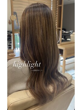 ナイアン エルア(naian elua) 白髪ぼかしハイライトで、自然に美しく
