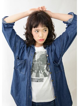 アース 青葉台店(HAIR&MAKE EARTH) 暗髪カジュアルミディ【EARTH青葉台】