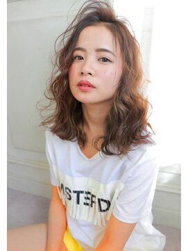 ヘアーシュシュカム(hair chouchou come) ☆抜け感ゆるふわミディ☆　hair chouchou come 奥山 翔太