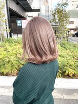 アップ(A+hair) ホワイト_ピンクグレージュ