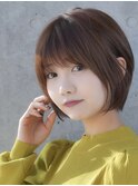 前髪あり大人ショートボブ20代30代40代【AIN.表参道】川原大地