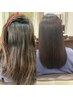 縮毛矯正+カット+フローディア　#髪質改善#20代#30代#40代#50代#60代