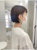 前下がりボブ×インナーカラー