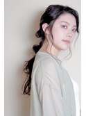 ペールベージュセクションカラーグラデーションカラー外ハネボブ