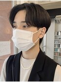 センターパートカルマヘアニュアンスパーマ韓国シャドウパーマ