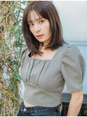 ミディアムボブスタイル