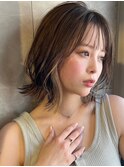 フェザーバング外ハネボブインナーカラー レイヤー A0829 表参道