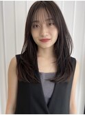 ロングレイヤー*グレージュカラー*