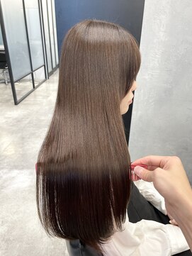 サロウィン 池袋(SALOWIN) 秋おすすめ × 透明感ブラウンベージュ × 美髪ストレート #262