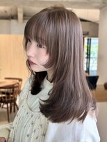 シックス(SIX) NAO ベージュ/ダブルカラー/前髪カット/顔まわりカット/表参道