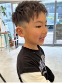 キッズカット◎男の子メンズ刈り上げスパイキーショート小学生◎