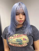 ベレーザ 渋谷(BELEZA)&nbsp;15628ブリーチ＆ダブルカラー渋谷ホワイトブロンドブルーカラー