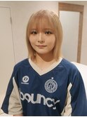 ミルクティーベージュ×ボブ