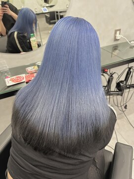 ジーナ 渋谷本店(Zina) 髪質改善＊ペールブルーエンドカラー＊【Zina渋谷本店】