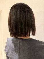 エヌアンドエー 春日部東口店(hair shop N&A)&nbsp;大人可愛い切りっぱなしボブ ミディアムボブ 暗くなりすぎない