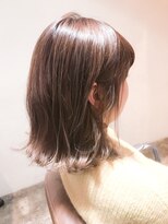 サロンドミルク 原宿(salon de MiLK)&nbsp;外ハネボブ×ピンクベージュカラー