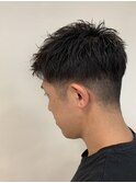 がっつりツーブロックと束感しっかり軽めショート！