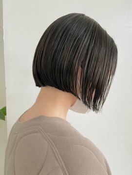 エリマ 調布(elima) 前下りボブミニボブ◎アッシュブラウン髪質改善トリートメント