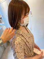 髪質改善＊大人かわいい小顔ボブ＊テラコッタ【Zina中央通り】