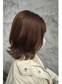 切りっぱなしボブを軽めに♪外ハネで女子力アップ