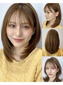 30/40/50/60代人気★小顔効果★さらっとひし形ミディ 京佳