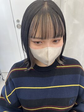 ロンドルーチェ 心斎橋(Lond luce) ダークアッシュ/ミディアムレイヤーカット［髪質改善/縮毛矯正］