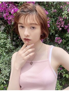 サロンドミルク 原宿(salon de MiLK) ハイトーンミニボブ【原宿／明治神宮前】