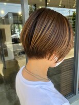 サンタフェ 岐阜島店(Santa'Fe) Santa'Fe式大人ショート/白髪ぼかしハイライト/脱白髪染め