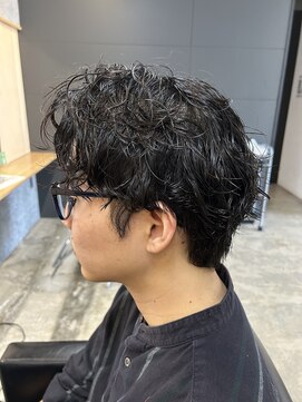 ニアウ 伊勢崎連取店(Niau) メンズマッシュパーマツイストスパイラルパーマ波巻きパーマ