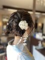 ヘアーアンドメイク アビディング(hair&make abiding)&nbsp;浴衣アップスタイル。結婚式参列や成人式も承ります。
