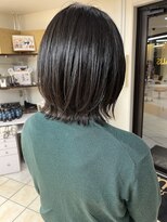 クオリス 上板橋店(QUALIS)&nbsp;【大人可愛い☆】ショートボブ 外ハネ レイヤー 黒髪 ツヤ髪