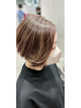 アース 菊名店(HAIR&MAKE EARTH) インナーカラー前下がりボブ