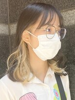 ムク 横浜店(muku)&nbsp;ミルクティーベージュダブルカラーケアブリーチインナーカラー