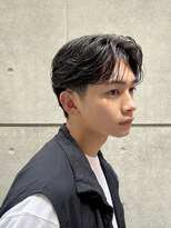 ガーデン 銀座(GARDEN)&nbsp;艶センターパートニュアンスパーマダークアッシュ韓国マッシュ