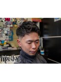 ジェットモヒカン×アイロンパーマ